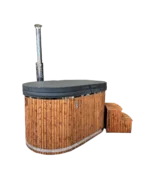 3D Granite Hot Tub Ofuro with external heater