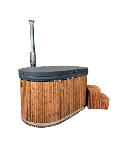 3D Granite Hot Tub Ofuro with external heater