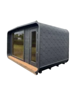 4M Cube Wide Sauna with Relax Room & Panoramic Window