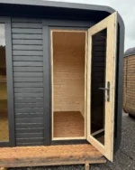 4M Cube Wide Sauna with Relax Room & Panoramic Window - Image 3