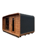 4M Cube Wide Sauna with Relax Room